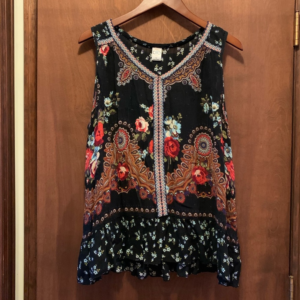 Flowy Floral Sleeveless Top